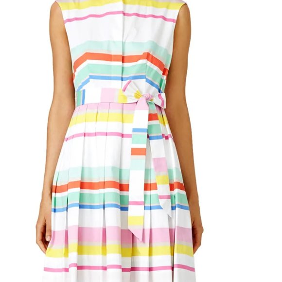 Kate Spade Dress Flavor of the Month Multicolor Stripe Size 2 - Picture 2 of 12